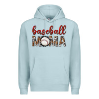 Blue Mist baseball mama with leopard Premium Hoodie - texasbilliewilder