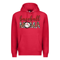 Cardinal baseball mama with leopard Premium Hoodie - texasbilliewilder