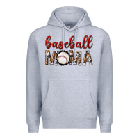 Baseball Mama With Leopard Premium Hoodie | Teevron
