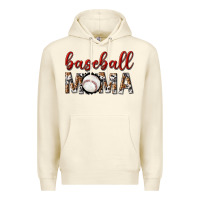 Sandshell baseball mama with leopard Premium Hoodie - texasbilliewilder