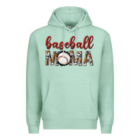 Seafoam baseball mama with leopard Premium Hoodie - texasbilliewilder
