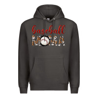Smoke baseball mama with leopard Premium Hoodie - texasbilliewilder