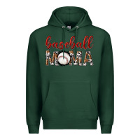 Sports Green baseball mama with leopard Premium Hoodie - texasbilliewilder