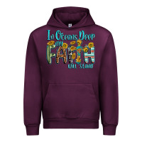 Mauve Wine in oceans deep faith will stand Urban Hoodie - texasbilliewilder