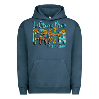 Pigment Midnight Navy in oceans deep faith will stand Urban Hoodie - texasbilliewilder