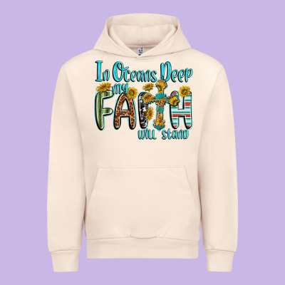 Urban Hoodie in oceans deep faith will stand