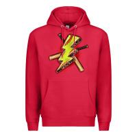 Cardinal softball lightning bolt Premium Hoodie - Zillion Design Studio
