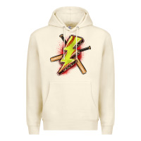 Sandshell softball lightning bolt Premium Hoodie - Zillion Design Studio