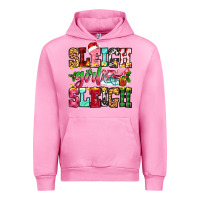 Fuchsia Pink sleigh girl sleigh Urban Hoodie - Zillion Design Studio