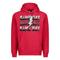 Cardinal game day game day volleyball lightning bolt Premium Hoodie - Zillion Design Studio