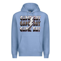 Colony Blue game day game day volleyball lightning bolt Premium Hoodie - Zillion Design Studio
