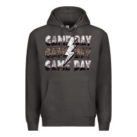 Smoke game day game day volleyball lightning bolt Premium Hoodie - Zillion Design Studio