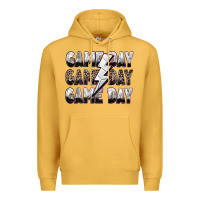 Mustard game day game day volleyball lightning bolt Premium Hoodie - Zillion Design Studio