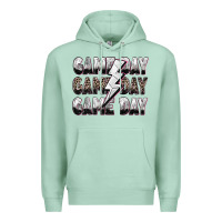 Seafoam game day game day volleyball lightning bolt Premium Hoodie - Zillion Design Studio