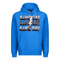 True Royal game day game day volleyball lightning bolt Premium Hoodie - Zillion Design Studio