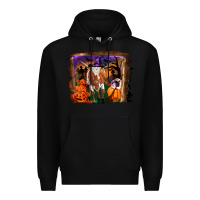Black longhorn cow halloween Premium Hoodie - RanaPortraitStore