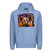 Colony Blue longhorn cow halloween Premium Hoodie - RanaPortraitStore