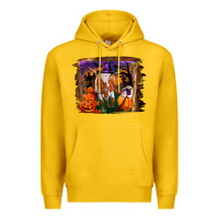 Lemon longhorn cow halloween Premium Hoodie - RanaPortraitStore