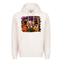 Pale Pink longhorn cow halloween Premium Hoodie - RanaPortraitStore