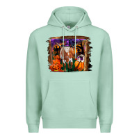 Seafoam longhorn cow halloween Premium Hoodie - RanaPortraitStore