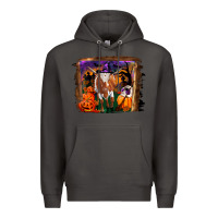 Smoke longhorn cow halloween Premium Hoodie - RanaPortraitStore