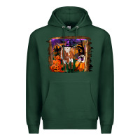 Sports Green longhorn cow halloween Premium Hoodie - RanaPortraitStore