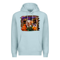 Blue Mist longhorn cow halloween Premium Hoodie - RanaPortraitStore