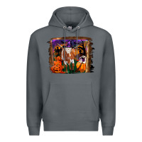 Rock longhorn cow halloween Premium Hoodie - RanaPortraitStore