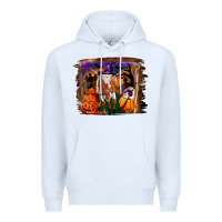 White longhorn cow halloween Premium Hoodie - RanaPortraitStore