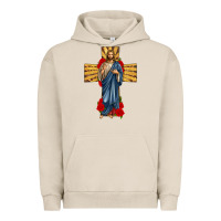 Pigment French Oak jesus christ cross Urban Hoodie - texasbilliewilder
