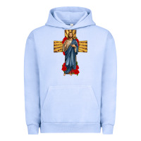 Pigment Grape Ice jesus christ cross Urban Hoodie - texasbilliewilder