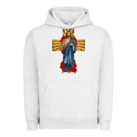Pigment Lunar Rock jesus christ cross Urban Hoodie - texasbilliewilder
