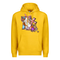 Lemon Louisiana Map Easter Bunny And Cross Premium Hoodie - RanaPortraitStore
