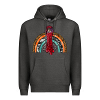 Charcoal Heather thanksgiving turkey rainbow Premium Hoodie - RanaPortraitStore