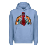 Colony Blue thanksgiving turkey rainbow Premium Hoodie - RanaPortraitStore