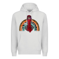 Dove Grey thanksgiving turkey rainbow Premium Hoodie - RanaPortraitStore