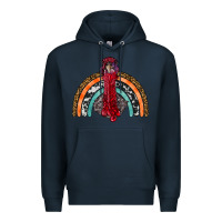 Navy thanksgiving turkey rainbow Premium Hoodie - RanaPortraitStore