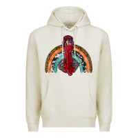Oatmeal Heather thanksgiving turkey rainbow Premium Hoodie - RanaPortraitStore