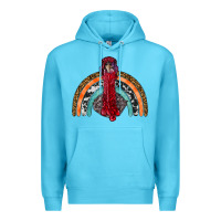 Ocean Blue thanksgiving turkey rainbow Premium Hoodie - RanaPortraitStore