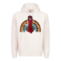 Pale Pink thanksgiving turkey rainbow Premium Hoodie - RanaPortraitStore
