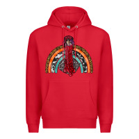 Red thanksgiving turkey rainbow Premium Hoodie - RanaPortraitStore