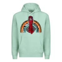 Seafoam thanksgiving turkey rainbow Premium Hoodie - RanaPortraitStore