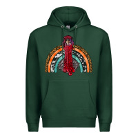 Sports Green thanksgiving turkey rainbow Premium Hoodie - RanaPortraitStore