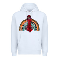 White thanksgiving turkey rainbow Premium Hoodie - RanaPortraitStore