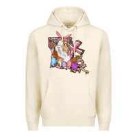 Tofu Louisiana Map Easter Bunny And Cross Premium Hoodie - RanaPortraitStore