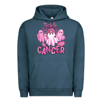 Pigment Midnight Navy tackle cancer halloween ghosts american football Urban Hoodie - RanaPortraitStore