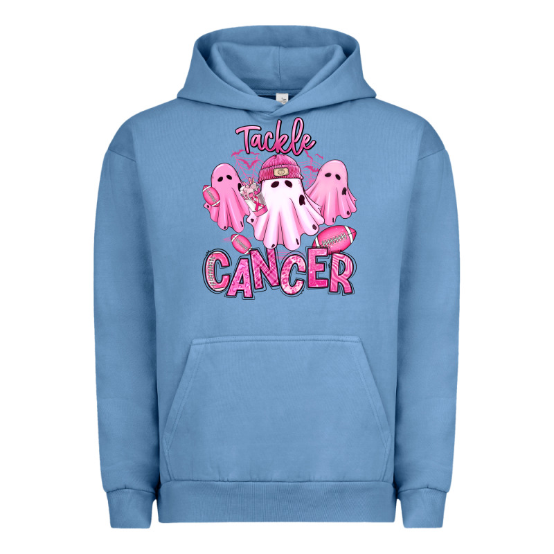 Tackle Cancer Halloween Ghosts American Football Urban Hoodie by RanaPortraitStore | Teevron