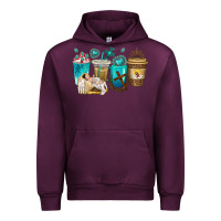 Mauve Wine jesus coffee cups Urban Hoodie - texasbilliewilder