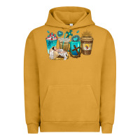 Pigment Peanut Butter jesus coffee cups Urban Hoodie - texasbilliewilder