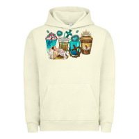Pigment Pistachio jesus coffee cups Urban Hoodie - texasbilliewilder